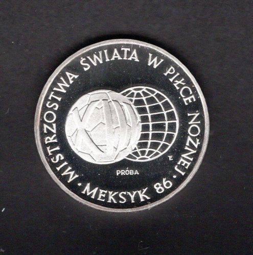 Polen 1986 1000 Zl. Fußball WM 1986 PROBE PP