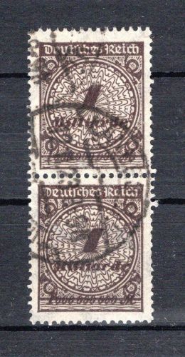 Weimar Infla MiNr. 325 wb gestempelt senkr. Paar, Kurzbefund Meyer