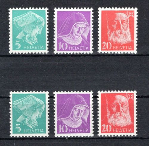 Schweiz Portofreiheit MiNr. 14-16 II z + y postfrisch