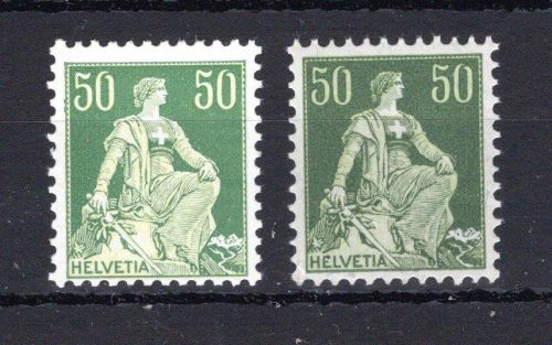 Schweiz MiNr. 107 x, y postfrisch