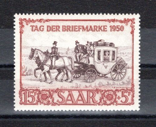 Saarland MiNr. 291 postfrisch Tag der Briefmarke 1950