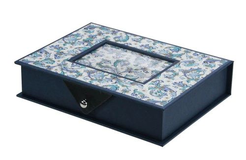 Safe Kassette Leonardo blau Nr. 4005, klein Neu