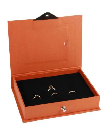 Safe Kassette Leonardo orange für 12 Ringe Nr. 3184, klein Neu