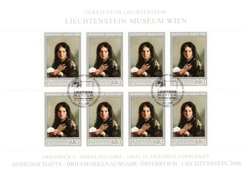Liechtenstein Kleinbogen MiNr. 1402 Ersttagssonderstempel Gemälde 2006