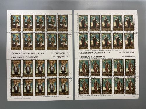 Liechtenstein ZD-Kleinbogensatz MiNr. 1370-1373 Ersttagssonderstempel