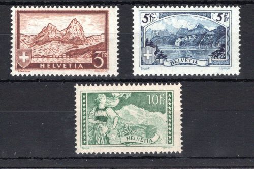 Schweiz MiNr. 226-228 mit Falz