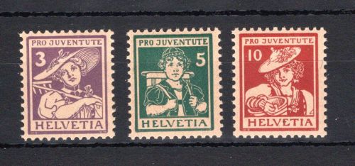 Schweiz MiNr. 130-132 postfrisch Pro Juventute