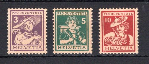 Schweiz MiNr. 130-132 postfrisch Pro Juventute
