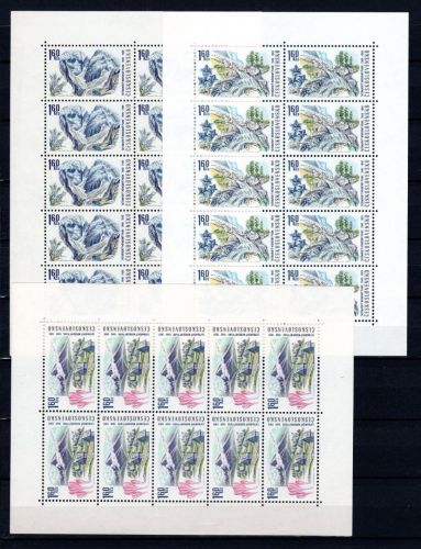 Tschechoslowakei Kleinbogen MiNr. 1895-97 postfrisch Berge