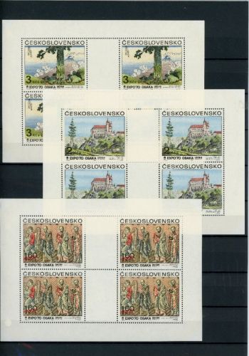 Tschechoslowakei Kleinbögen MiNr. 1931-1933 postfrisch Expo 70