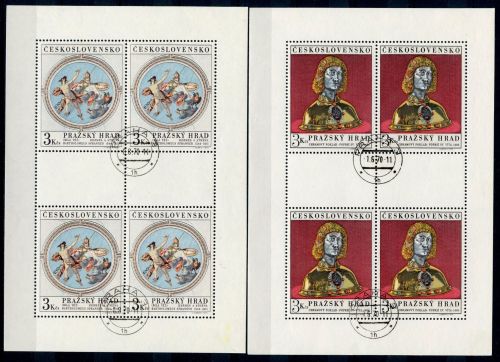 Tschechoslowakei Kleinbögen MiNr. 1943-44 gestempelt