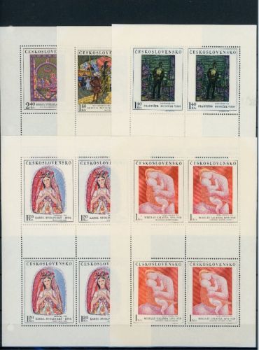 Tschechoslowakei Kleinbögen MiNr. 1965-1969 postfrisch Kunst