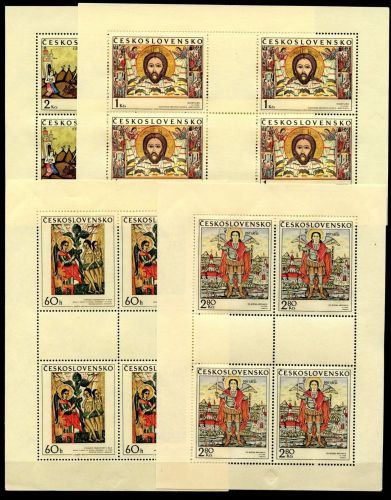 Tschechoslowakei Kleinbögen MiNr. 1976-1979 postfrisch Ikonen