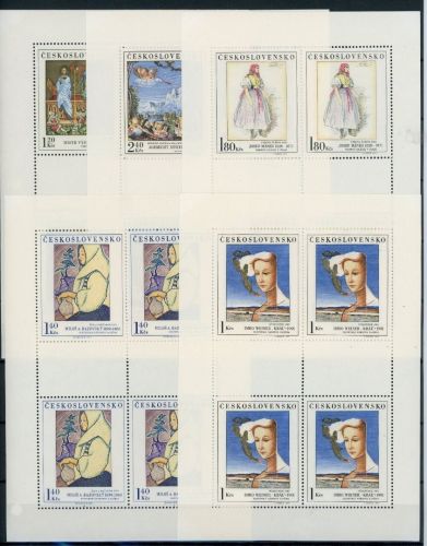 Tschechoslowakei Kleinbögen MiNr. 2032-2036 postfrisch Kunst