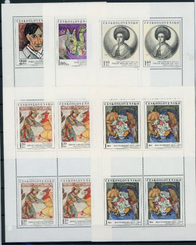 Tschechoslowakei Kleinbogen MiNr. 2105-09 postfrisch Kunst