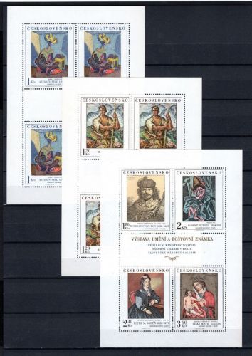 Tschechoslowakei Kleinbögen MiNr. 2172 a-73, 74-77 postfrisch Kunst