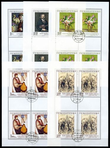 Tschechoslowakei Kleinbögen MiNr. 2232-2236 Ersttagsstempel Kunst