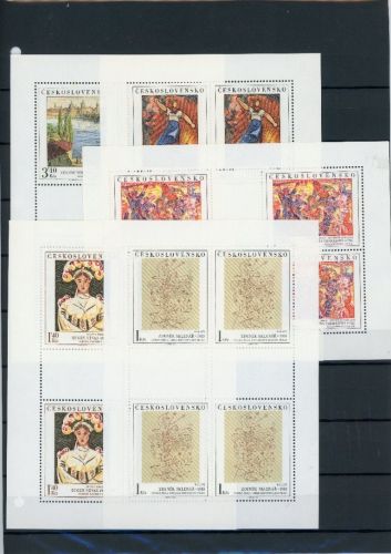 Tschechoslowakei Kleinbögen MiNr. 2294-2298 postfrisch Kunst