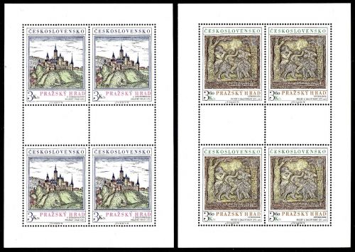 Tschechoslowakei Kleinbögen MiNr. 2343-2344 postfrisch Prager Burg