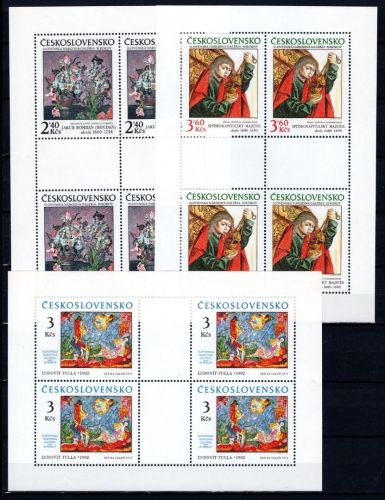 Tschechoslowakei Kleinbögen MiNr. 2476-2478 postfrisch