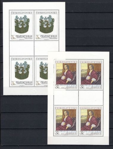 Tschechoslowakei Kleinbögen MiNr. 2505-2506 postfrisch Prager Burg