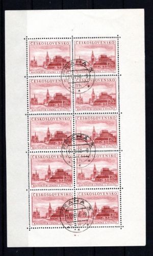 Tschechoslowakei Kleinbogen MiNr. 855 gestempelt