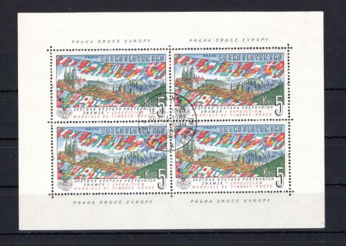 Tschechoslowakei Kleinbogen MiNr. 1314 Ersttagsstempel Praga 1962