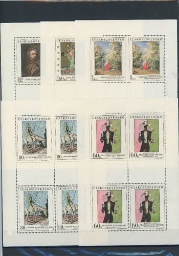Tschechoslowakei Kleinbögen MiNr. 1748-1752 postfrisch Kunst