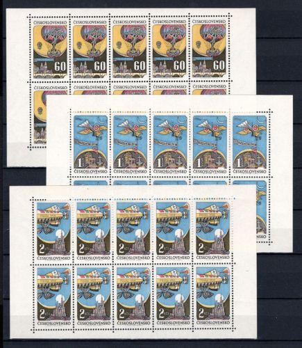Tschechoslowakei Kleinbögen MiNr. 1767-1769 postfrisch Praga 1968