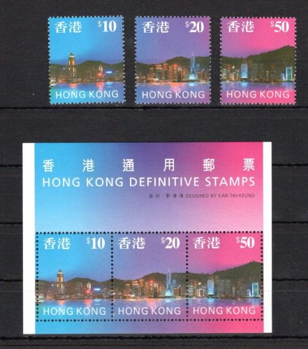 HongKong MiNr. Block 58 + 802-804 postfrisch