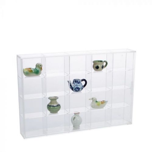 Safe Klein-Vitrine aus Acryl-Glas mit 20 Fächern à 57 x 47 x 42 mm Nr. 5257 Neu