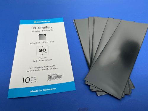 Hawid Klemmstreifen/ Klemmtaschen Schwarz 265x80 (10Packungen) neuwertig