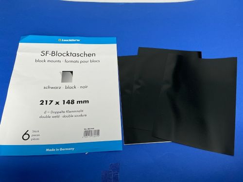 Hawid Klemmstreifen/ Klemmtaschen Schwarz 217x148 (10Packungen) neuwertig