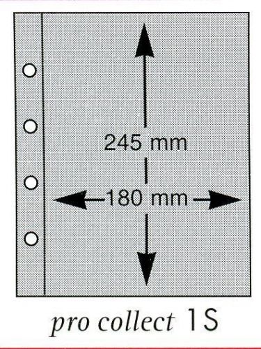 Deutsche Post Hüllen Schwarz "pro collect plus" 1S (10er Pack) ungebraucht/ neuwertig
