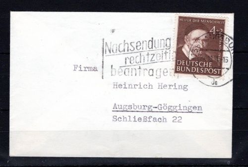 Bund MiNr. 143 Einzelfrankatur