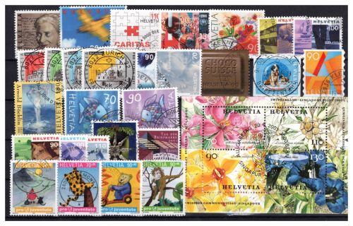 Schweiz Jahrgang 2001 MiNr. 1746-1777 komplett, gestempelt