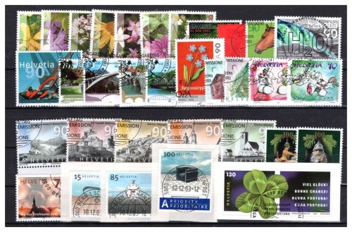 Schweiz Jahrgang 2003 MiNr. 1820-1863 komplett, gestempelt