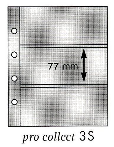 Deutsche Post Hüllen Schwarz "pro collect plus" 3S (10er Pack) ungebraucht/ neuwertig