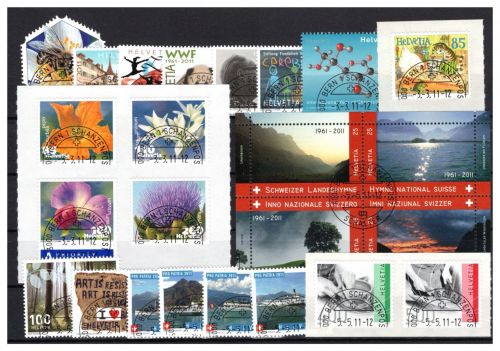 Schweiz Jahrgang 2011 MiNr. 2186-2232 komplett, gestempelt