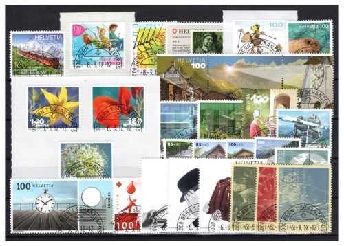 Schweiz Jahrgang 2012 MiNr. 2233-2279 komplett, gestempelt