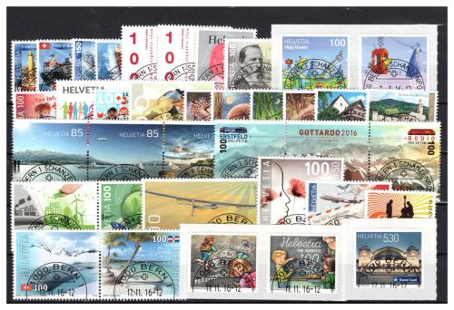 Schweiz Jahrgang 2016 MiNr. 2427-2475 komplett, gestempelt