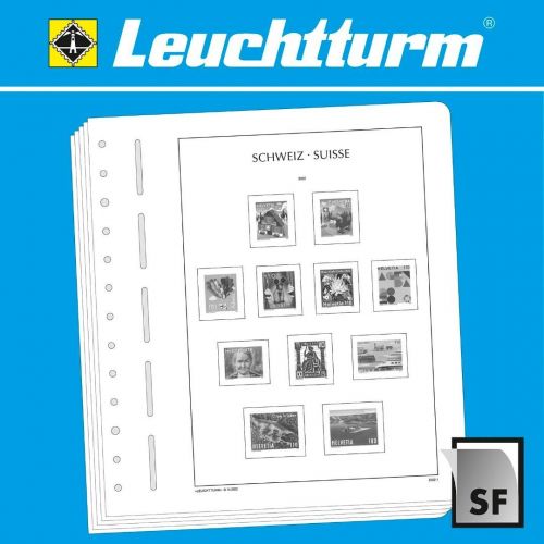 Leuchtturm Schweiz Bogen 2025 Vordrucke Sondernachtrag 100221 Neuware