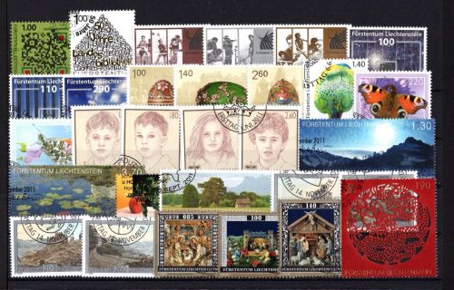 Liechtenstein Jahrgang 2011 gestempelt