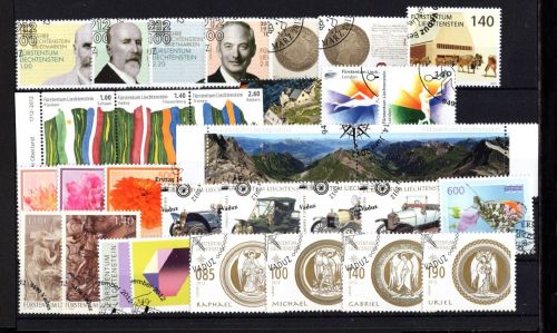 Liechtenstein Jahrgang 2012 gestempelt