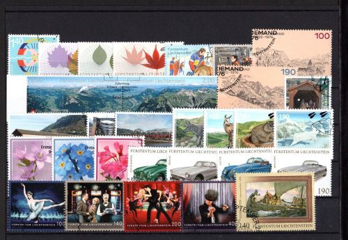 Liechtenstein Jahrgang 2013 gestempelt
