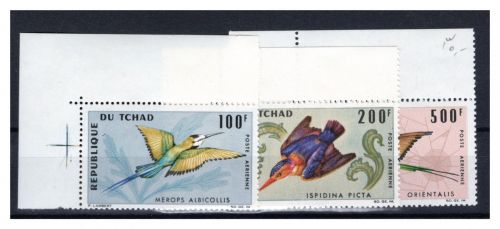 Tschad MiNr. 163-165 postfrisch Tiere. Vögel