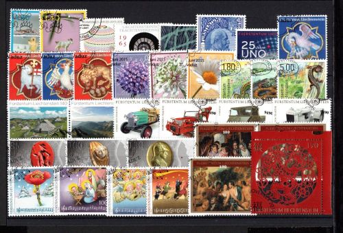 Liechtenstein Jahrgang 2015 gestempelt