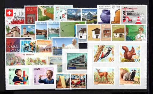 Schweiz Jahrgang 2018 gestempelt