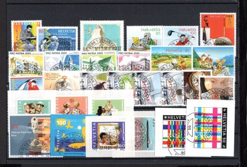 Schweiz Jahrgang 2005 gestempelt