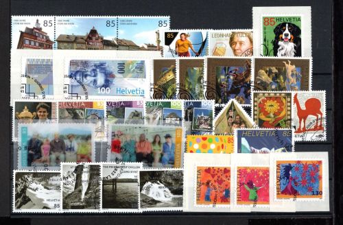 Schweiz Jahrgang 2007 gestempelt
